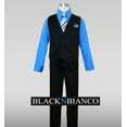 thumbnail image 2 of Boys Pinstripe Dress Suit, with Vest, Shirt, Tie and Pants Set, 2 of 2