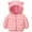 Light Pink d1, variant on Black Jacket Girls Cute Cropped Toddler Boy Girl (12M-7Y) Winter Puffer Jackets Coats Christmas Red Dinosaur Hooded Light Weight Padded Outerwear