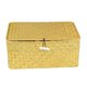 thumbnail image 3 of Cesta de almacenamiento de ratán tejida a mano rectangular con tapa Organizador de Cesto de ropa Contenedor para baño Dormitorio Picnic L Gloria Cesta de almacenamiento, 3 of 9