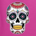 thumbnail image 5 of Wild Bobby Day Of The Dead Sugar Skull Pop Culture Unisex Crewneck Graphic Sweatshirt, Fuschia, X-Large, 5 of 5