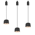 thumbnail image 1 of FSLiving 7W H-Type Track Pendant Light Retractable Lift Droplight with Aluminum Shade 3000K LED Spotlight Indoor Island Light Adjustable Length Lamp for Resturant Background Wall,Black - 3 Lights, 1 of 8