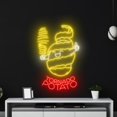 thumbnail image 5 of Handmadetneonsign Tornado Potatoes Neon Sign, Tornado Potato Art Decor, Fast Food Restaurant Wall Decor, 5 of 5