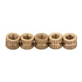 thumbnail image 3 of Knurled Insert,50pcs M3 Brass Cylinder Moldedin Insert Embedded Nut Future-Proof Design, 3 of 8
