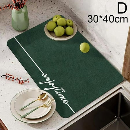 

Mat Pad Drying Kitchen Drain Mat Super Absorbent Placemat Tableware Bottle|