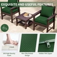 thumbnail image 4 of Kimunuk Outdoor Seat Cushion Set, 24" X 24" X 4" Water-Resistant & Fade-Resistant Patio Furniture Replacement Cushions with Handle and Straps for Sofa Chair, Green, 4 of 7