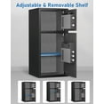 thumbnail image 4 of 7.0 Cub Heavy Duty Safe with Dual Alarm System, Home Safe with Deposit Slot and Backlit Keyboard, 4 of 6