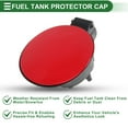 thumbnail image 4 of Bouchon de Porte de Réservoir de Carburant pour Volkswagen Polo 2011-2018 Type Clip de Remplissage de Carburant No.6R0809857D Rouge ABS, 4 of 6