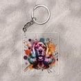thumbnail image 2 of Cocker Spaniel Portrait Watercolor Vintage Retro Styles Acrylic Keychain Cockers Dog Lover Gifts Collar Charm Tag Keyring - 00001, 2 of 5