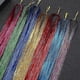 thumbnail image 2 of 36inch Hair Tinsel Sparkling Glitter Tinsel Fairy Hair Extensions Heat Resistant, 2 of 5