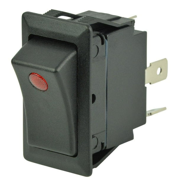Interruptor basculante BEP 1001714 SPST apagado/encendido 12 V DC 25 A con LED