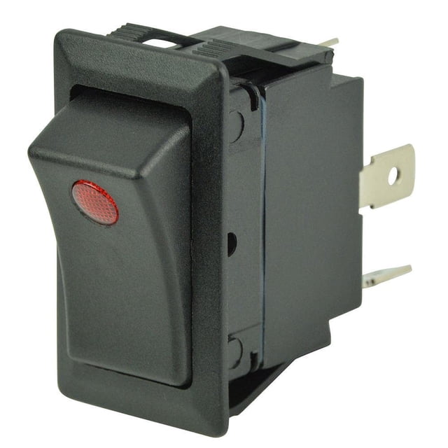 Interruptor basculante BEP 1001714 SPST apagado/encendido 12 V DC 25 A con LED