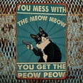 thumbnail image 2 of Specollect 4 Pcs Funny Cat Metal Sign Wall Decor, Humorous Tin with Vintage Finish, Rustic Home Office Bar Kitchen Living Room Wall Art, 2 of 9
