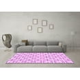 thumbnail image 3 of Ahgly Company Indoor Square Solid Pink Modern Area Rugs, 7' Square, 3 of 4