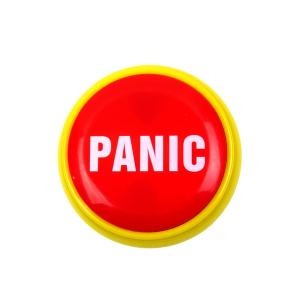Funny Push Panic Button Alarm Practical Joke Alert Novelty Office Prank  Desk Gag Gift 