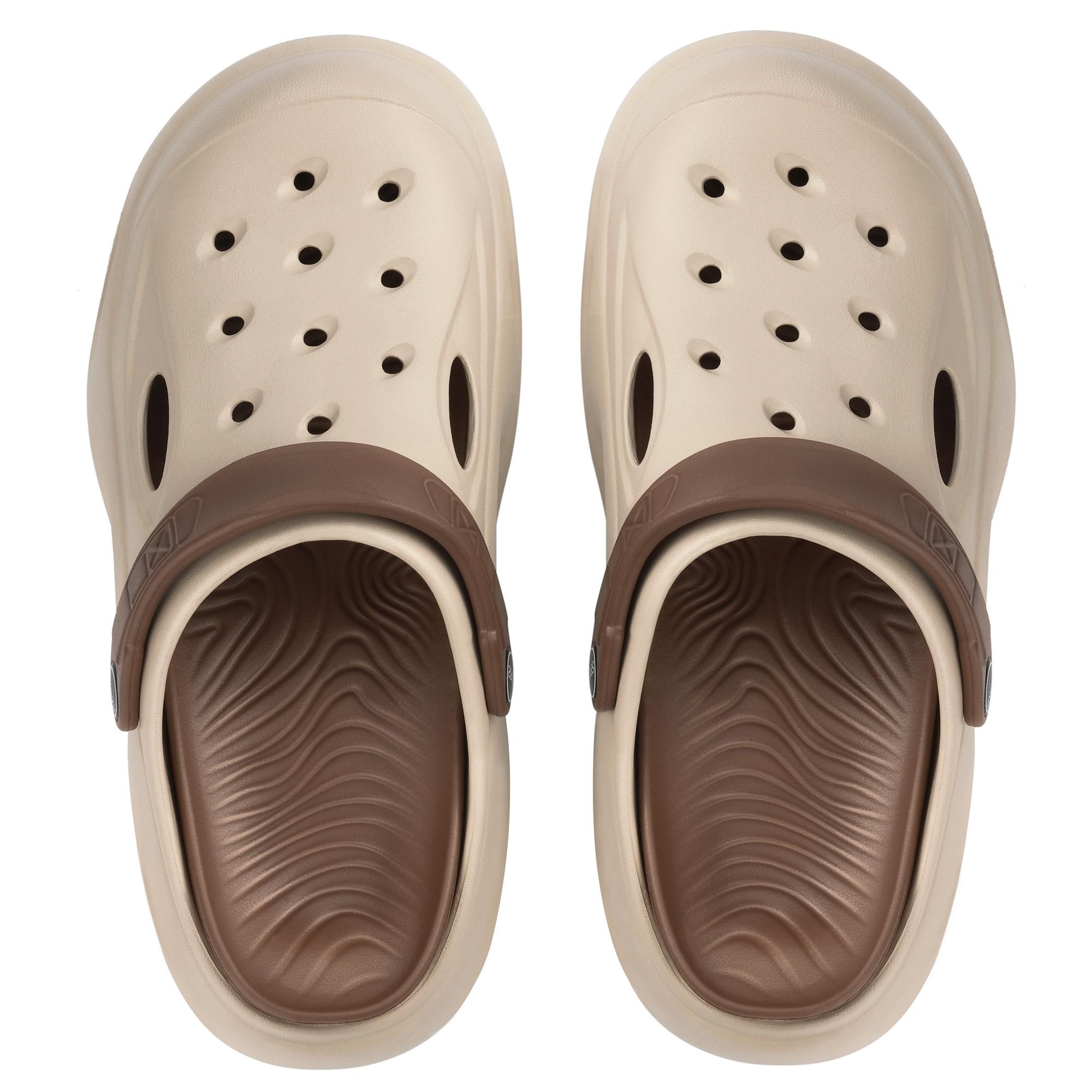 Vonmay Men's EVA Clog Sandals Removable Insole Beige photo 7