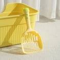 thumbnail image 4 of Litter Box Scoop, Cat Litter Scoop, Thickened Plastic, Cat Poop Scooper, Tofu Cat Litter, Fine Grid Sifting, Feline Box, Yellow, 1 Pc, 4 of 6