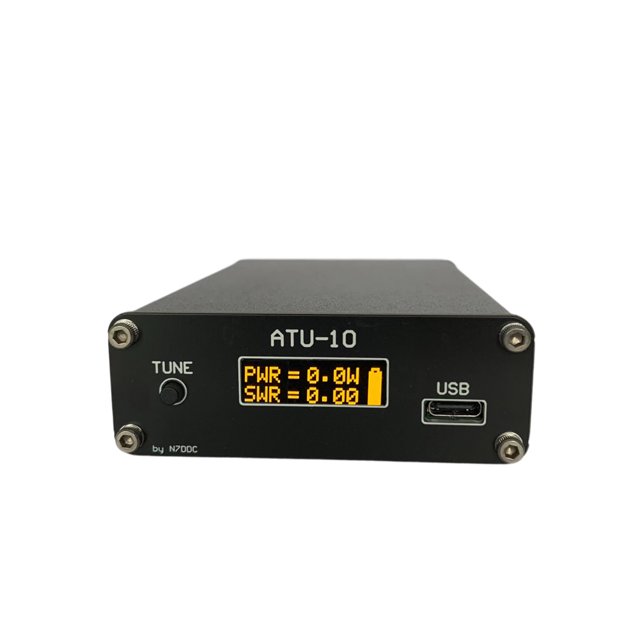 Sintonizador de antena automático Irfora ATU-10 portátil de mano QRP Tyny QRP sintonizador de antena automático pantalla OLED de 0,91 pulgadas carcasa de aleación de aluminio Irfora Sintonizador de antena automático