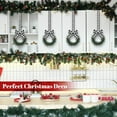 thumbnail image 6 of Peonyrain 6Pcs Christmas Kitchen Cabinet Wreaths with Ribbon Mini Christmas Wreath Small Kitchen Wreath Greenery Wreath for Window Door, 6 of 6
