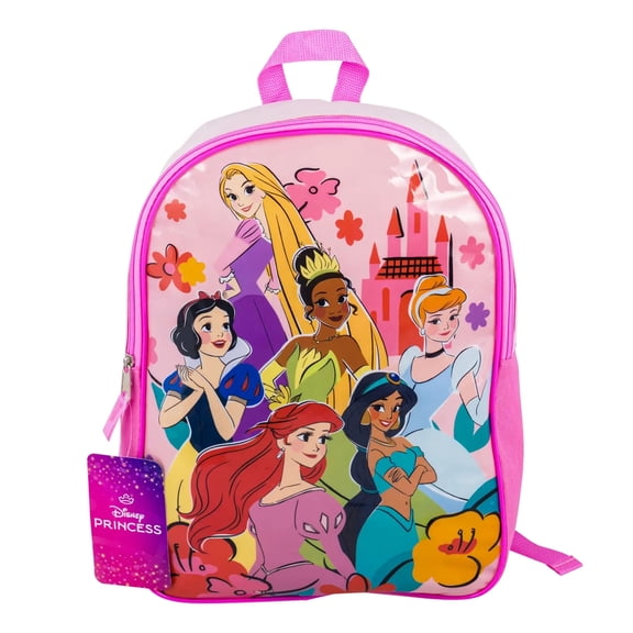 Disney Princess Kids School Backpack, 15"-No side pockets