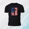 thumbnail image 4 of adaychics Patriotic T Shirts for Men Cross Crewneck Casual Short Sleeve Flag T Shirts Regular Fit Summer Top for Leisure, 4 of 7