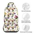 thumbnail image 5 of Honeii Tulips Flowers Print Car Seat Covers 2 Pieces, Full Set Universal Seat Covers for Cars, Waterproof Auto Seat Protectors, 5 of 7