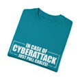 thumbnail image 3 of Hilarious Cyber Attack Just Pull Cables Engineering Tech Humorous Electrical Invading Hacking Technician Unisex Garment-Dyed T-shirt, 3 of 4