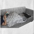 thumbnail image 6 of Black Crow Soft Flannel Fleece Throw Blanket, Silhouette of Murder of Crows Flying from Tall Autumn Tree, Cozy Plush for Indoor and Outdoor Use, 50" x 60", Charcoal Grey Warm Taupe, by Ambesonne, 6 of 6