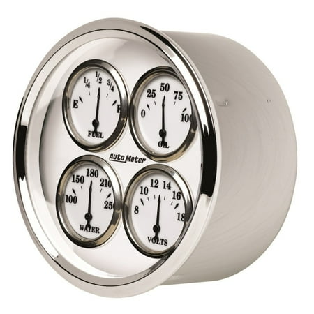 AutoMeter 1213 Old Tyme White II Quad Gauge