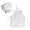 M, variant on White Chefs Costume For Infants 2PC Set Photoshoot Accessories Adjustable Sash Apron And Hat With Soft Fabric Christmas Halloween Outfit