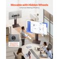thumbnail image 3 of Universal TV Stand, Table Top TV Stand for 32-70 inch Screens, Swivel and Height Adjustable TV Mount Stand Holds up to 99 lbs with Power Strip, for Living Room, Bedroom, MAX VESA 600 x 400 mm, 3 of 11