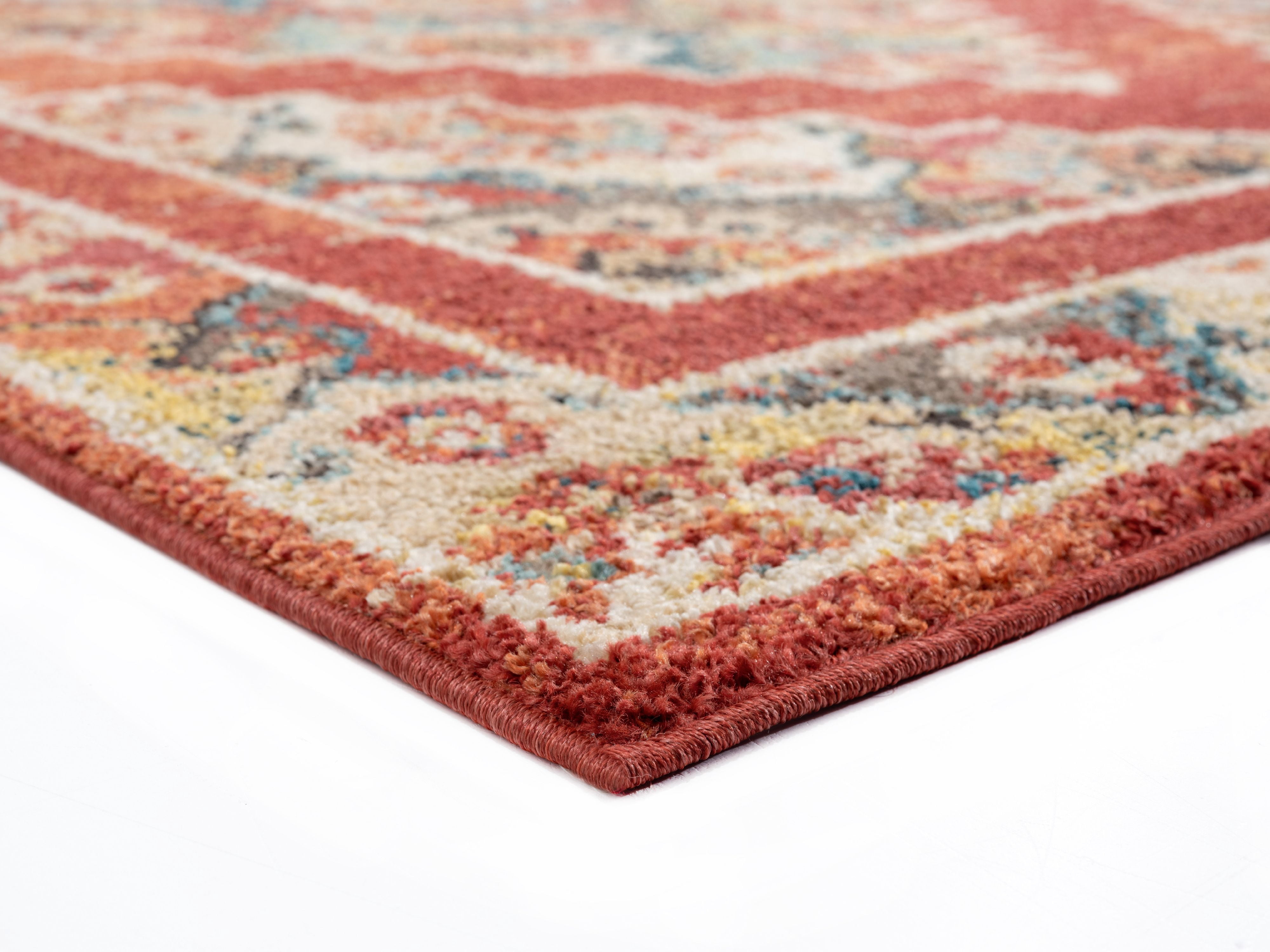 United Weavers Storybrooke Annabeth Oriental Brick Woven Olefin/Frieze Area Rug or Runner