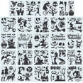 thumbnail image 2 of 5.9 Inch 24 Styles Witches Stencils Reusable Painting Halloween Stencil Plastic Drawing Templates DIY Decorative Pumpkins Ghosts Bats Black Cat Template Crafts for Wood Wall Decor, 2 of 9