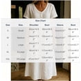thumbnail image 3 of Yangnuo Women's Cotton Linen Short Sleeve Maxi Dress Fashion Ladies V-Neck Button-Down Loose Casual Summer Long Dress with Pockets White XXL, 3 of 5