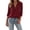 12# Wine, variant on Classic Plaid Flannel Shirt Women Long Sleeve Button Blouses Fall Jackets Loose Casual Shirts Lightweight Breathable Fashion Fall Jackets