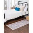 thumbnail image 4 of Unique Loom Paul Timeless Rug Gray/Beige 2' 6" x 12' 2" Runner Medallion Transitional Perfect For Bathroom Hallway Mud Room Laundry Room, 4 of 4