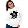 thumbnail image 3 of Miracles Happen All Time Inspiring Women Crewneck Sweatshirt Brisco Brands M, 3 of 6