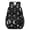 Moon and Skull, variant on Butterfly and Skull Gothic Pattern 17" School Backpacks for Teens,Waterproof Oxford Fabric,S-Shape Padded Straps for School,Travel,Hiking,Camping