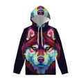 thumbnail image 2 of Sudadera con capucha con estampado 3D de perros y mascotas coloridas para hombres y niños, jersey con gráficos de animales de husky siberiano, ropa de calle, sudaderas casuales, 2 of 5