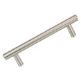 thumbnail image 2 of 5 Pack Rok Hardware Contemporary Euro Style Solid Metal Pull / Handle Brushed Nickel 4-1/4" Hole Centers, 5-13/16" Overall Length, 2 of 2