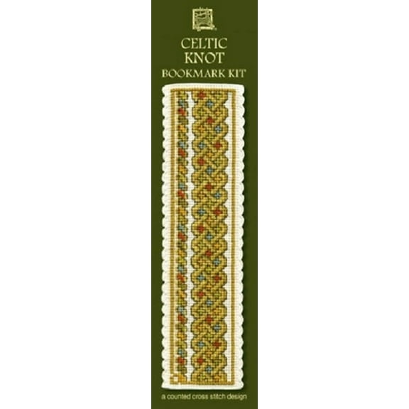 Textile Heritage Celtic Knot Bookmark - Green - Cross Stitch Kit