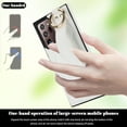 thumbnail image 2 of Allytechgroup Galaxy Note 20 Ultra Case with Keychain, Luxury Girly PU Leather Back Cover Bracket Stand Shockproof Bumper Drop Proof Phone Case Cover for Samsung Galaxy Note 20 Ultra, White, 2 of 8