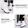 thumbnail image 2 of WORGEOUS 1 par de botas de nieve de felpa para mujer de invierno a la moda, botas de nieve altas medias cálidas, 2 of 8