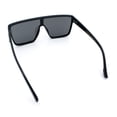 thumbnail image 6 of Shield Sunglasses for Men UV400 Mirrored Lens Oversized One-Piece Frame Futuristic Wraparound Style Black Frame - Silver Lens, 6 of 7