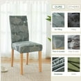 thumbnail image 4 of Chair Covers for Dining Room 6 Pack, Stretch Dining Chair Cover, Washable Spandex Kitchen Parsons Chair Slipcovers,Chair Covers for Home or Party, 4 of 6