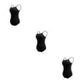 thumbnail image 2 of Minnieouse Traje de baile Leotardo de ballet Traje de baile Mano de obra Forma del cuerpo Transpirable Ropa de gimnasia profesional Negro Type1 NO1, 2 of 6