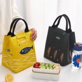 thumbnail image 4 of Lunch Bag Leakproof Heat Insulation Aluminum Foil Cute Fish Pattern Warm Keeping Lunch Pouch for Home, 4 of 8