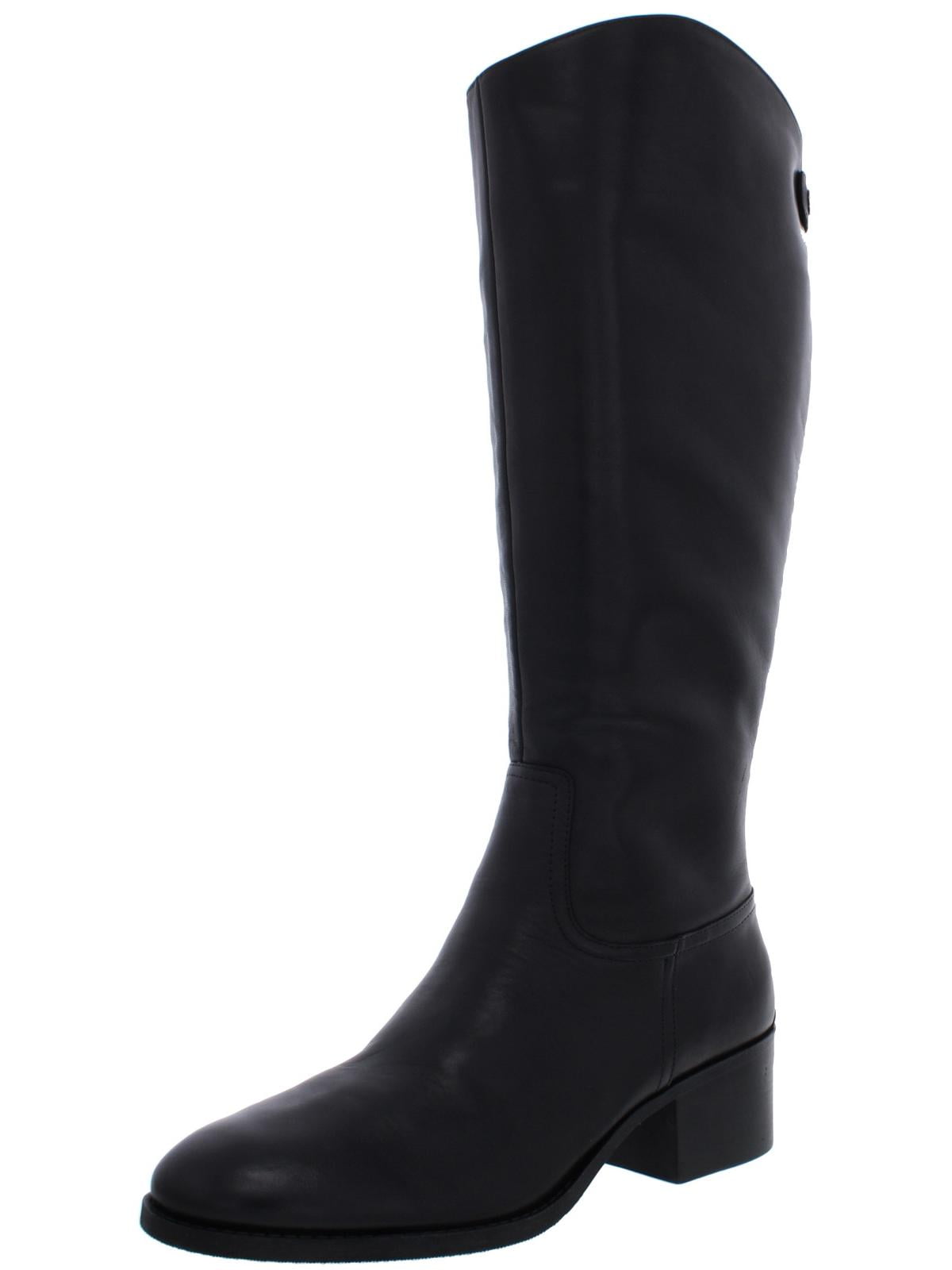 INC Womens Cerie Leather Solid KneeHigh Boots Black 10.5 Medium (B,M