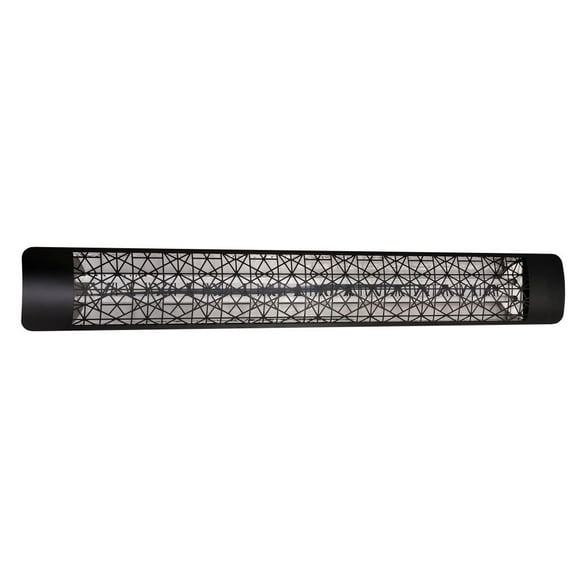 Eurofase Heating - 6000 Watt Electric Infrared Dual Element Heater-277 Voltage-Black Finish-Astra Decorative Fascia