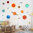 thumbnail image 4 of Pegatinas de pared Planet Star para habitación de los niños, dormitorio, decoración del hogar, pegatinas de pared, juego de 2, 4 of 5
