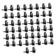 thumbnail image 4 of 50 ganchos para colgar luces, fáciles de instalar, para decoración de pared. Negro, 4 of 9